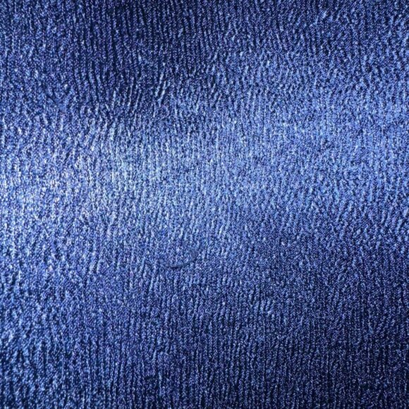 Express Blue Mesh V Neck Blouse - Picture 4 of 5